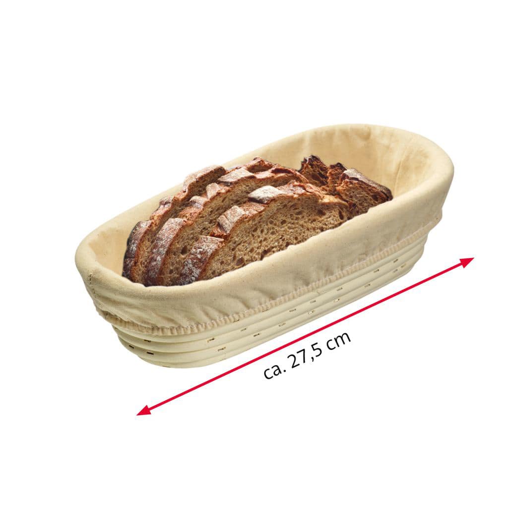 Rijsmandje ovaal 27,5cm met kap, praktisch mandje voor brood – Homaky
