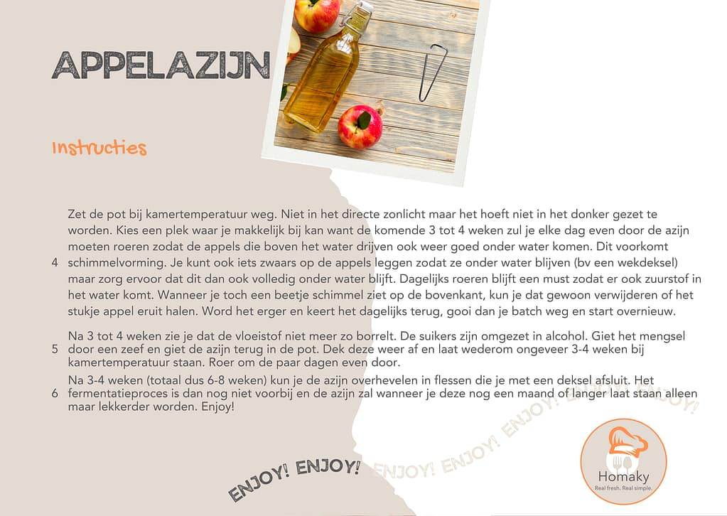 recept appelazijn maken | Homaky