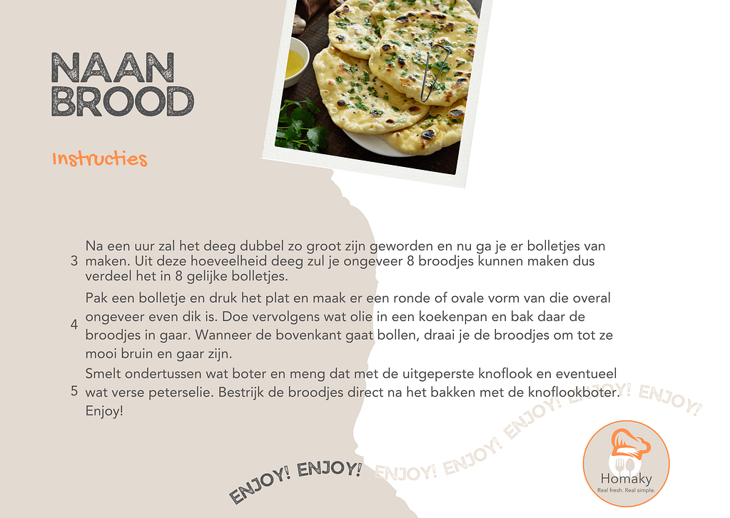 Recept naan brood, vers zelfgemaakt naan brood uit eigen keuken – Homaky