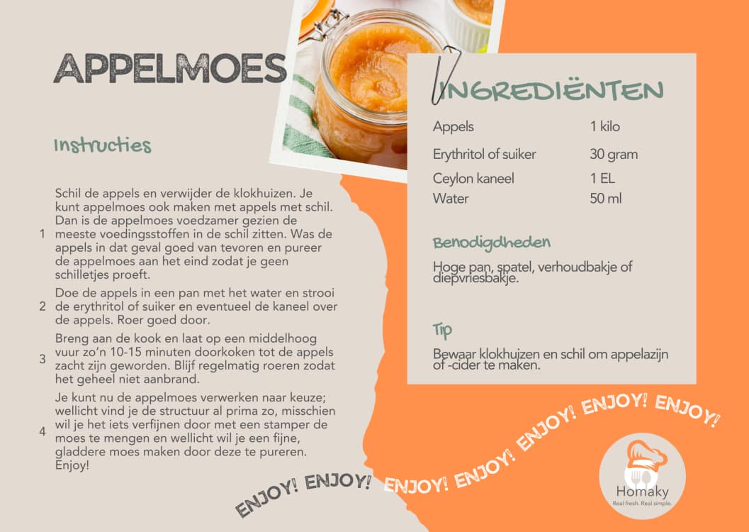 Recept appelmoes, appels koken tot zachte moes – Homaky