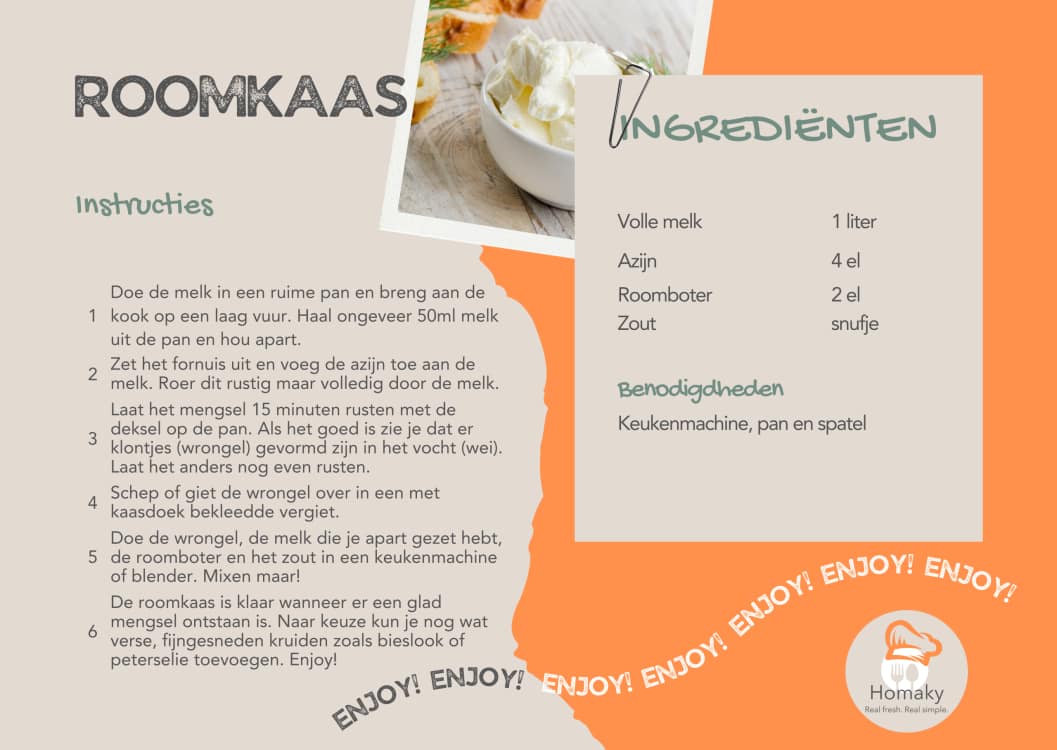 Recept roomkaas, melk fermenteren tot verse kaas – Homaky