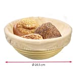 Rijsmandje rond 20,5cm met kap, ideaal voor brood laten rijzen – Homaky