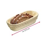 Rijsmandje ovaal 27,5cm met kap, praktisch mandje voor brood – Homaky