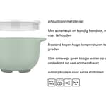 Beslagkom met deksel 1500ML, stevige kom om te mengen, kneden en bewaren – Homaky