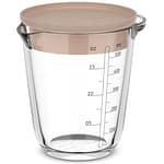 Maatbeker met deksel 500ML Chalk, compacte maatbeker voor dagelijks gebruik – Homaky