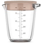 Maatbeker met deksel 500ML Chalk, compacte maatbeker voor dagelijks gebruik – Homaky
