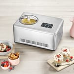 Severin EZ 7405 2-in-1 ijsmachine in wit met yoghurtfunctie - Homaky