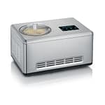 Zelf ijs maken met de Severin EZ 7405 2-in-1 ijsmachine in wit met yoghurtfunctie - Homaky