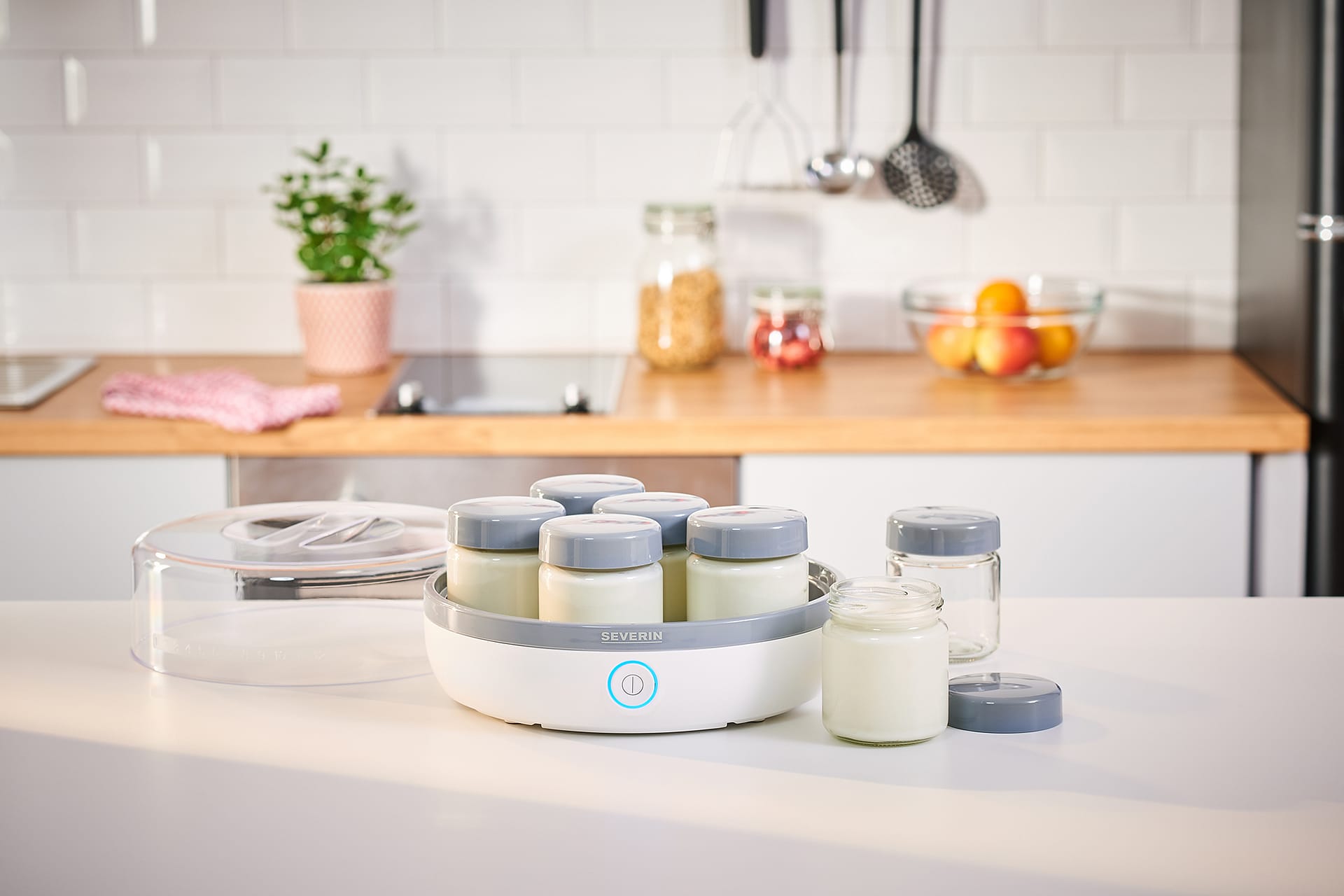 Severin JG 3518 yoghurtmaker met glazen potten - Homaky