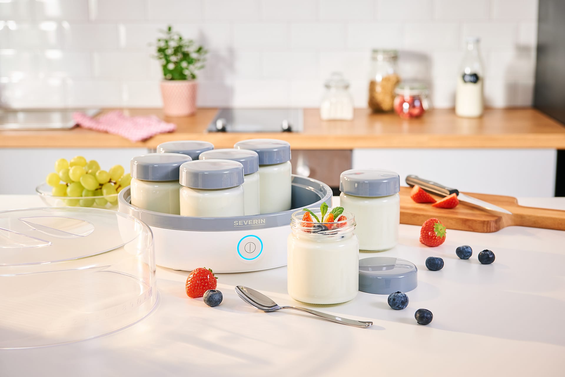 Severin JG 3518 yoghurtmaker met glazen potten - Homaky