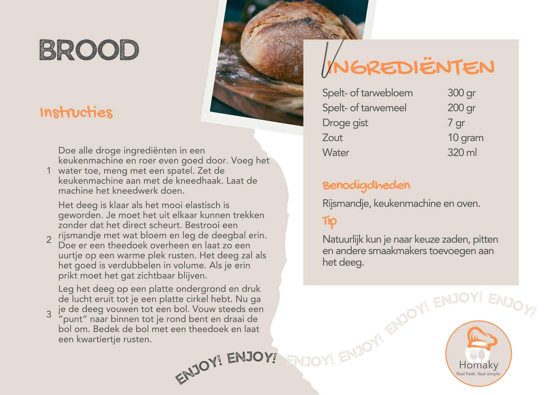 Recept brood, heerlijk zelfgemaakt brood uit eigen keuken – Homaky