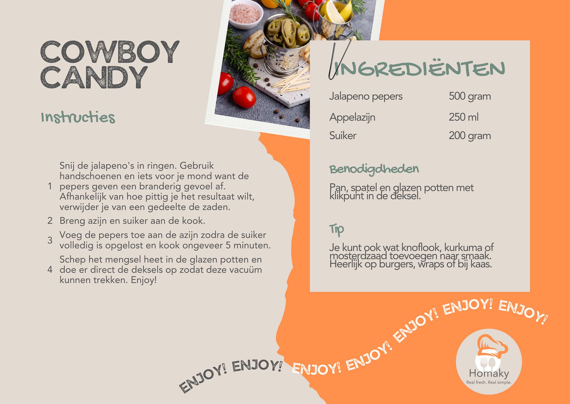 Recept cowboy candy | Homaky