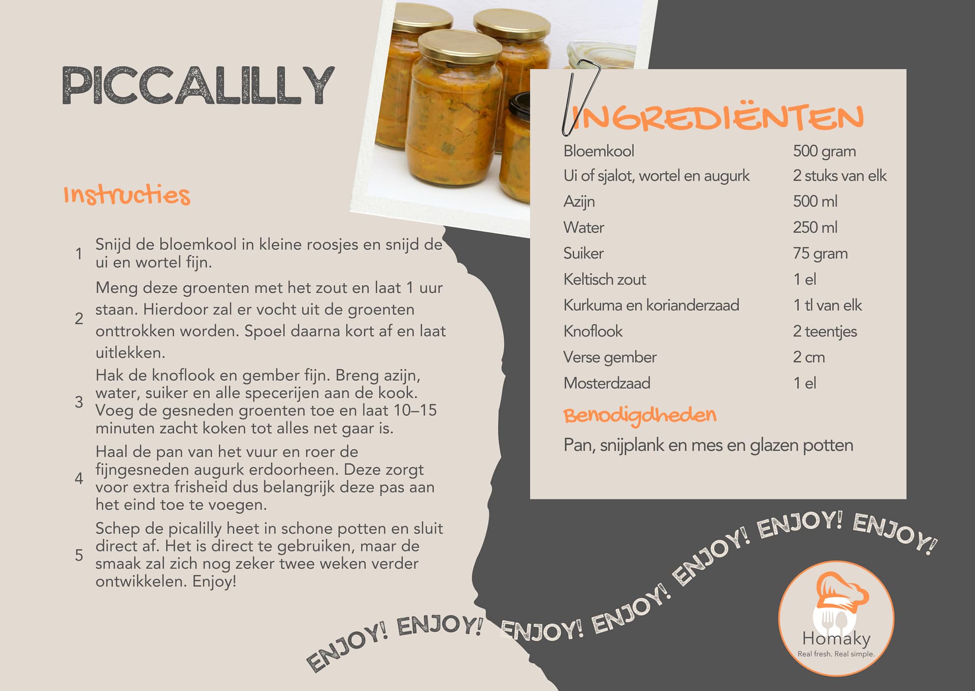 Recept piccalilly maken | Homaky