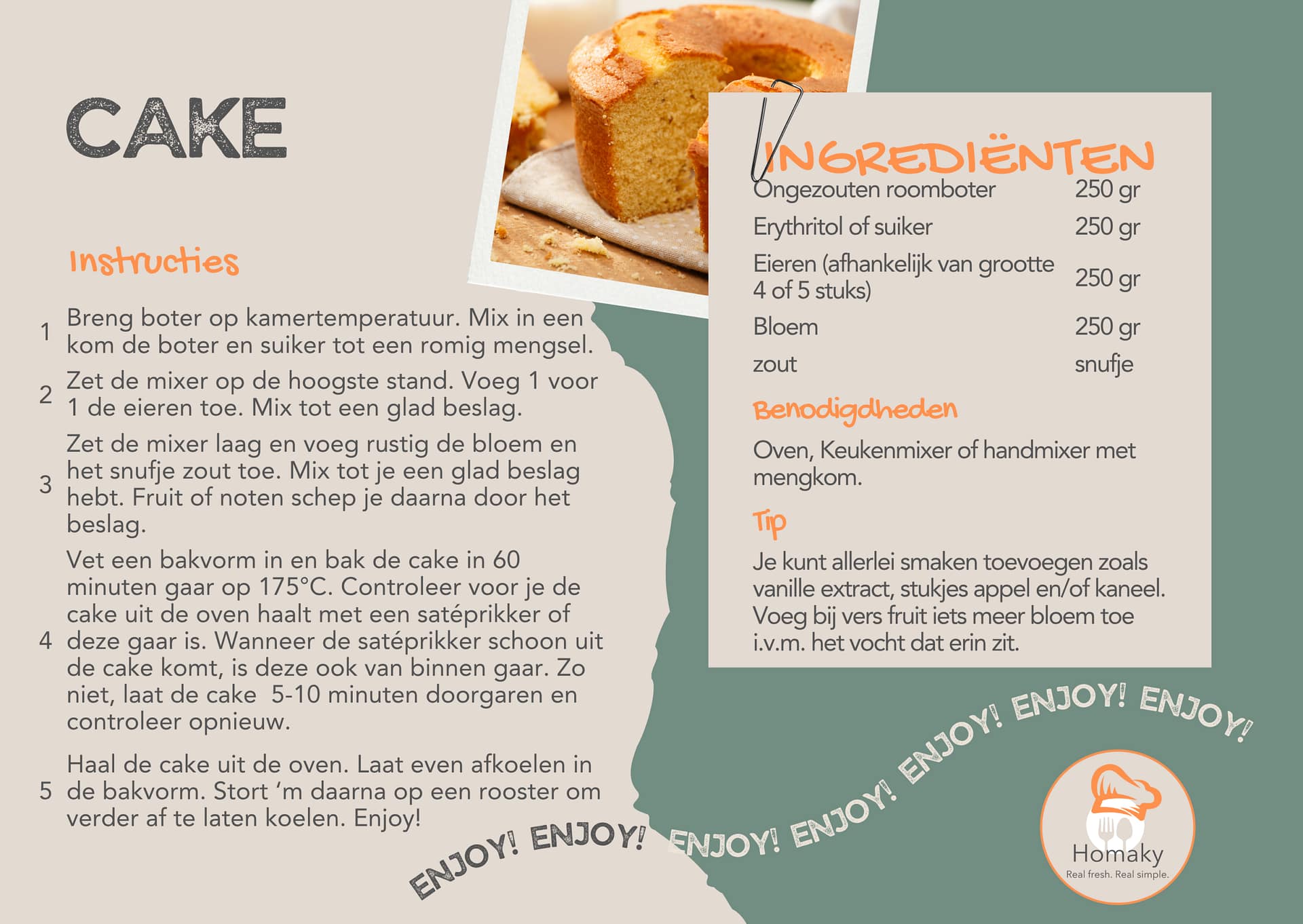 Recept cake, luchtige huisgemaakte cake bakken – Homaky