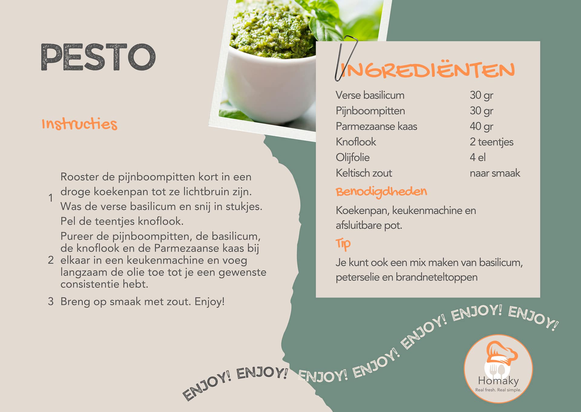 Recept pesto, vers zelfgemaakte pesto uit eigen keuken – Homaky