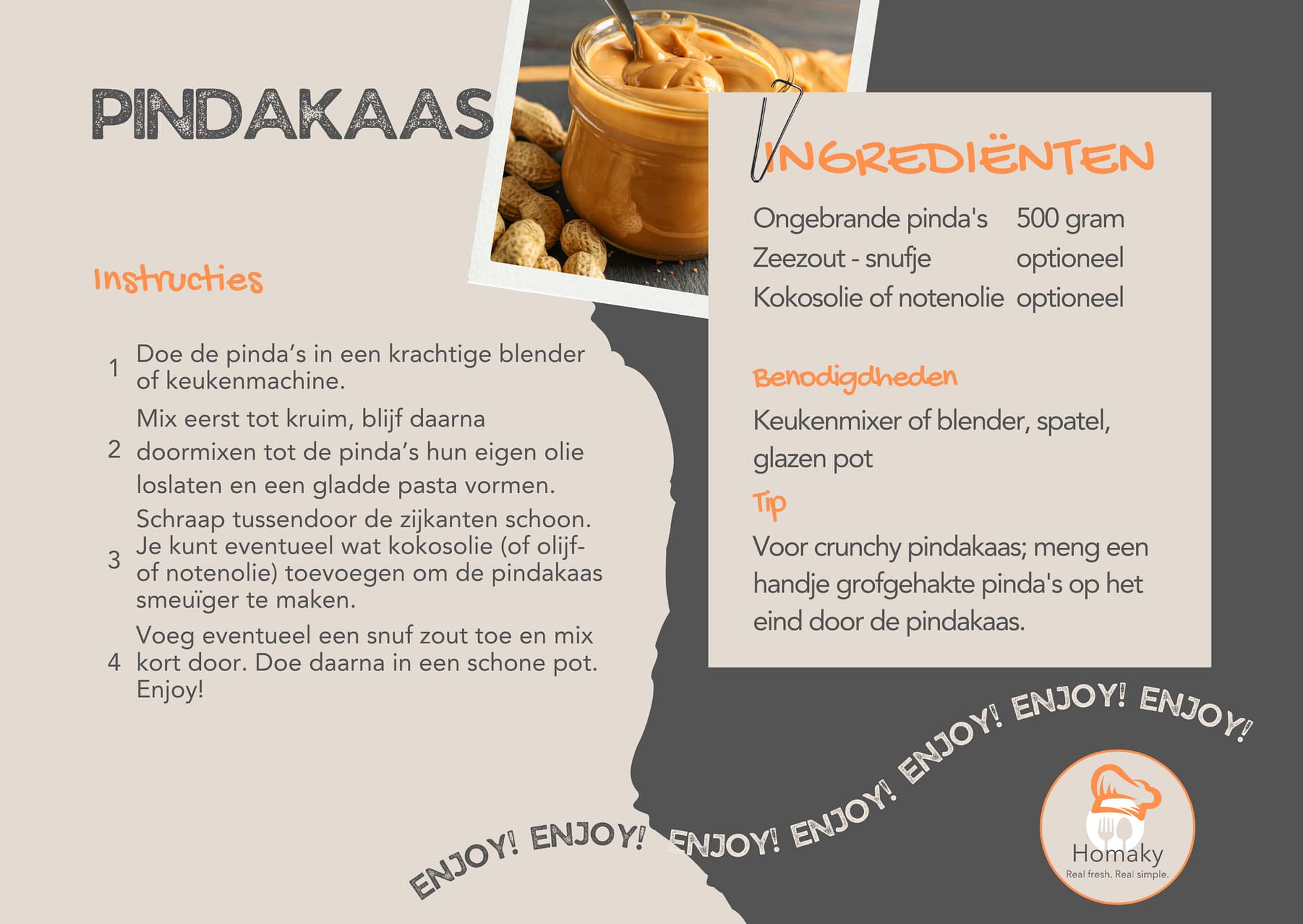 Recept pindakaas