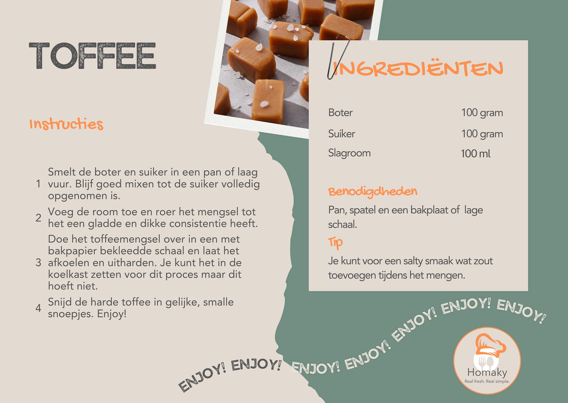 Recept Toffee