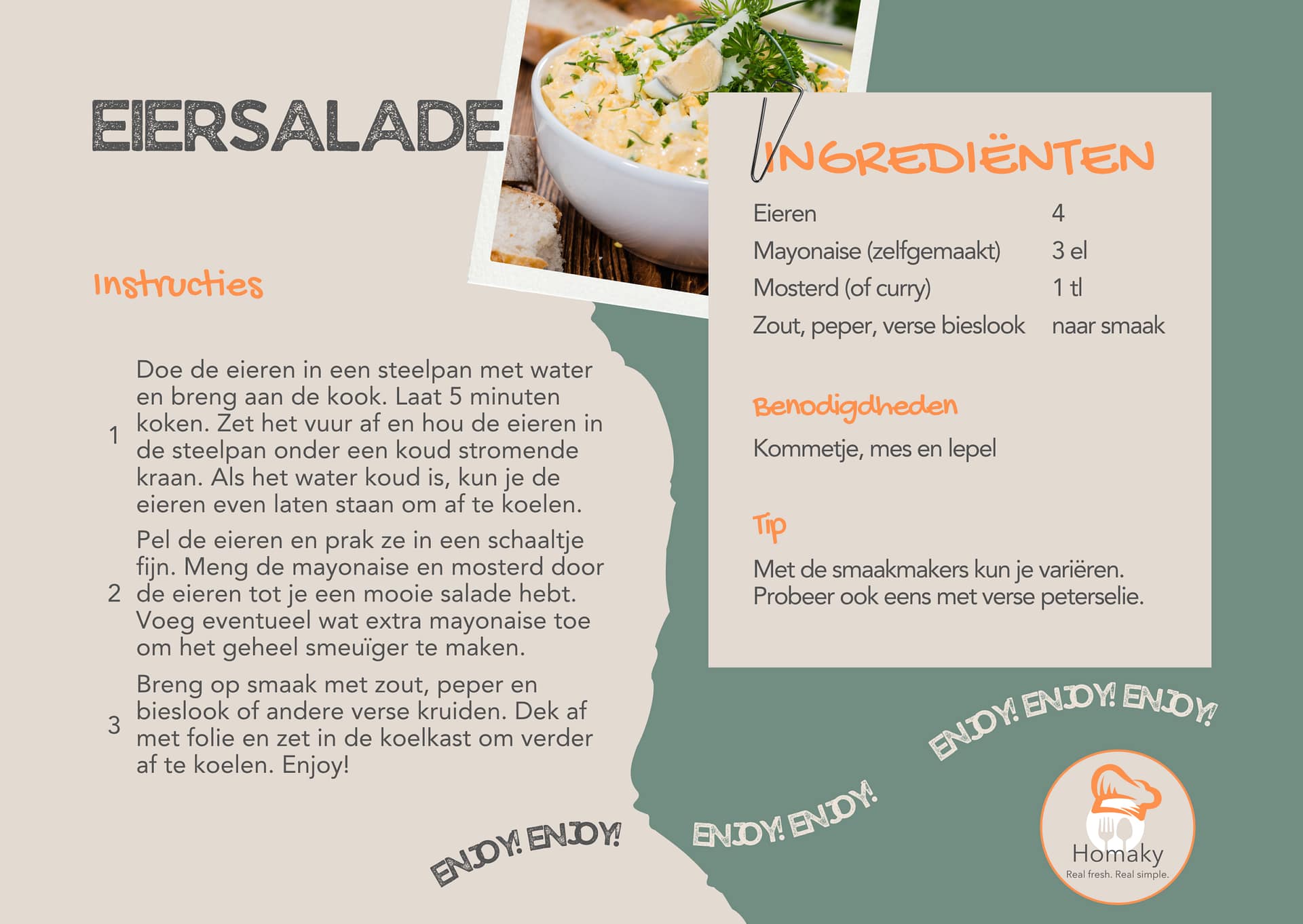 recept eiersalade maken | Homaky