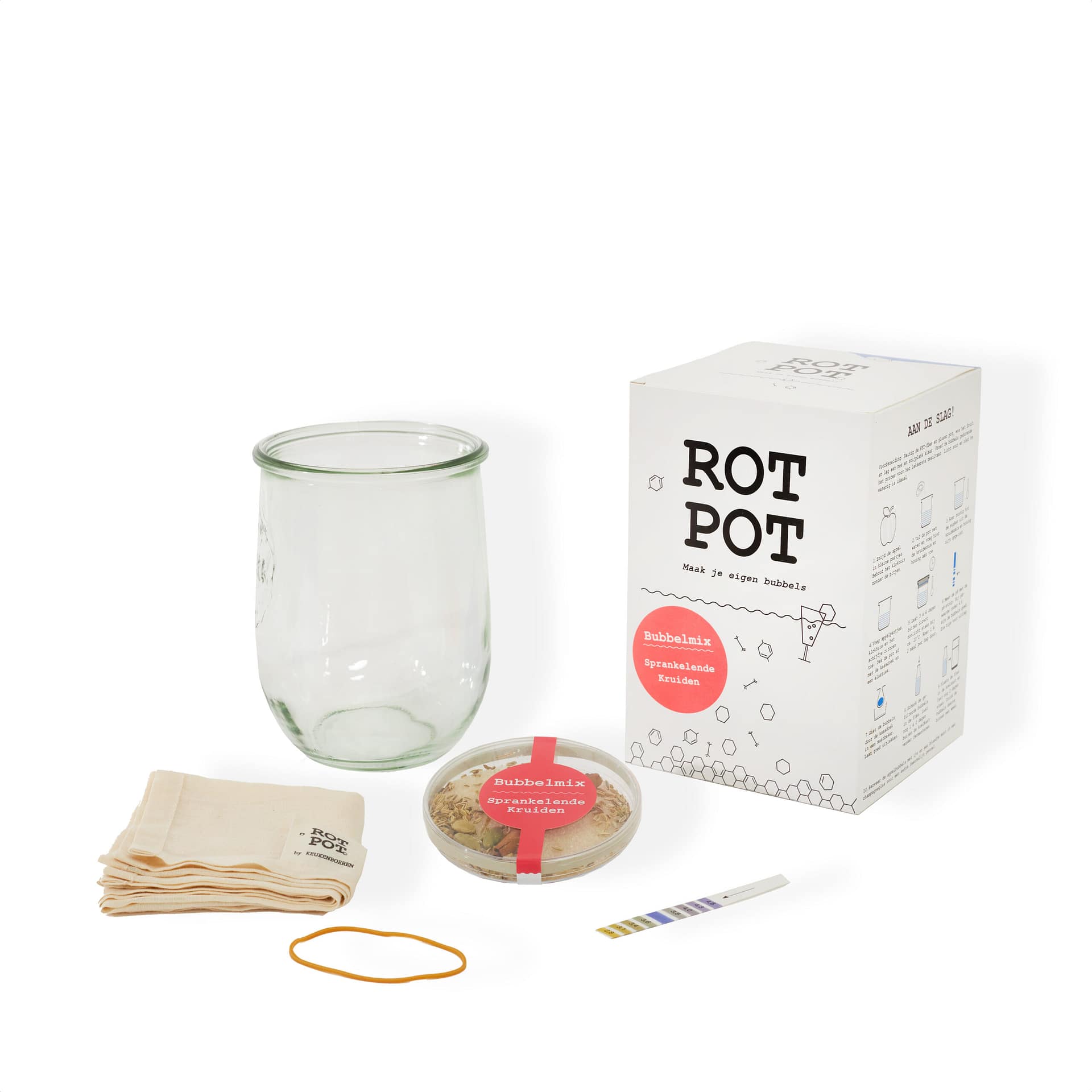 RotPot Bubbels, set om zelf gefermenteerde dranken te maken – Homaky