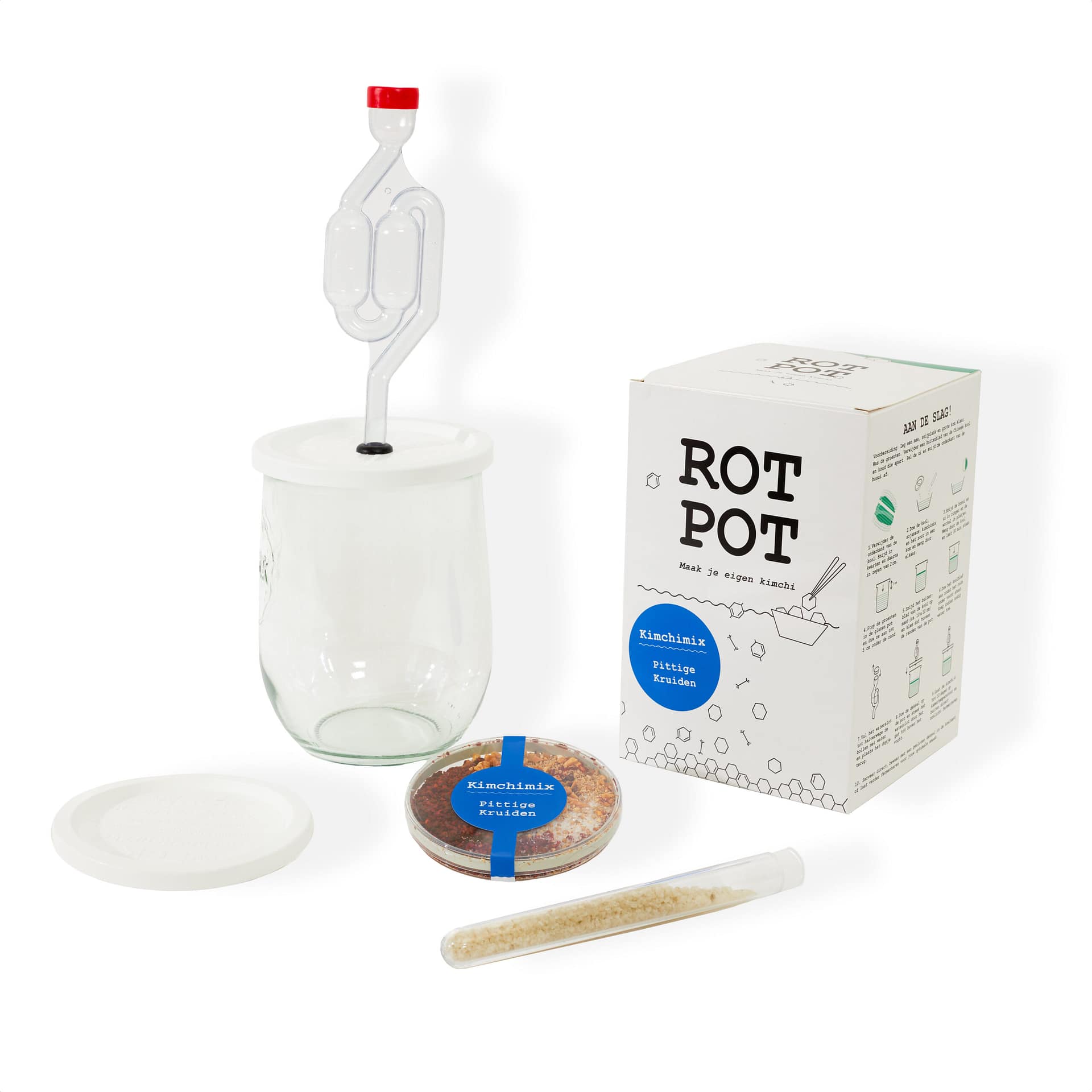 RotPot Kimchi met pittige kruiden, fermentatieset voor kimchi – Homaky