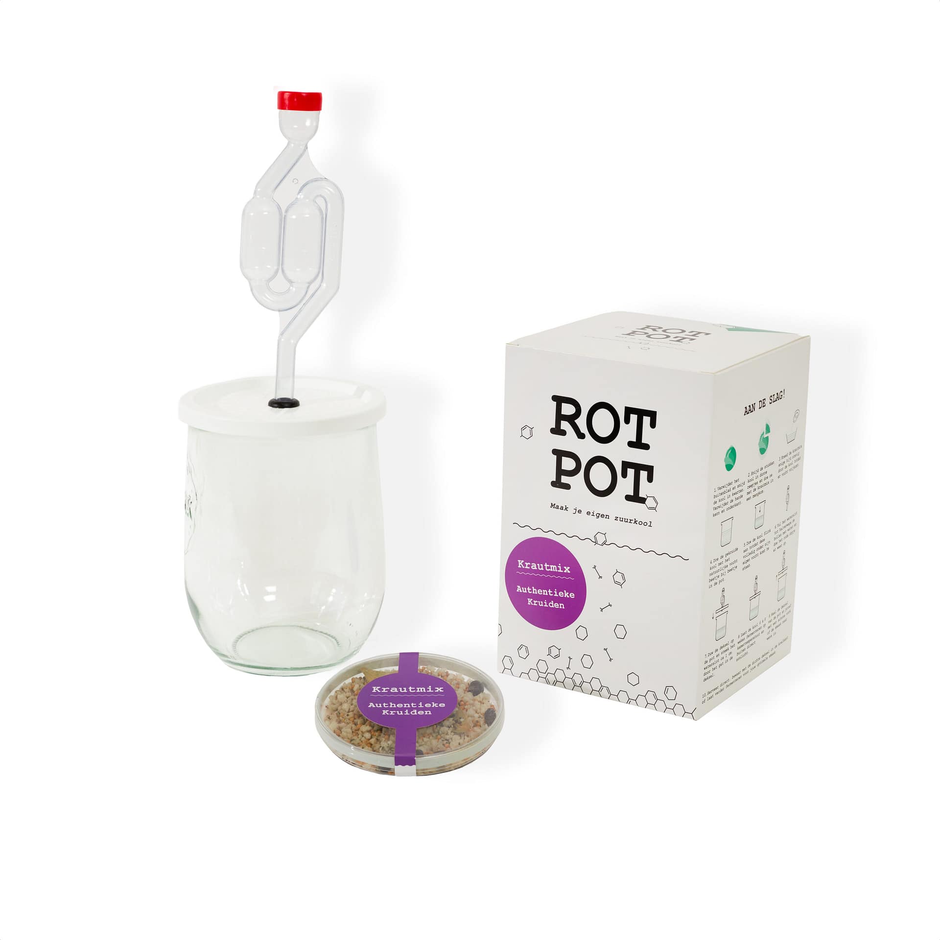 RotPot Kraut met authentieke kruiden, ideaal voor zelf zuurkool maken – Homaky