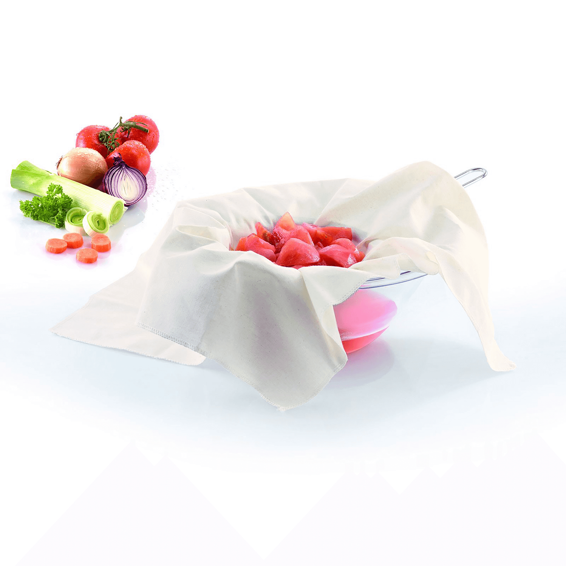 Westmark neteldoek van katoen van 60×60cm, set van 3 voor zeven en kaas maken – Homaky