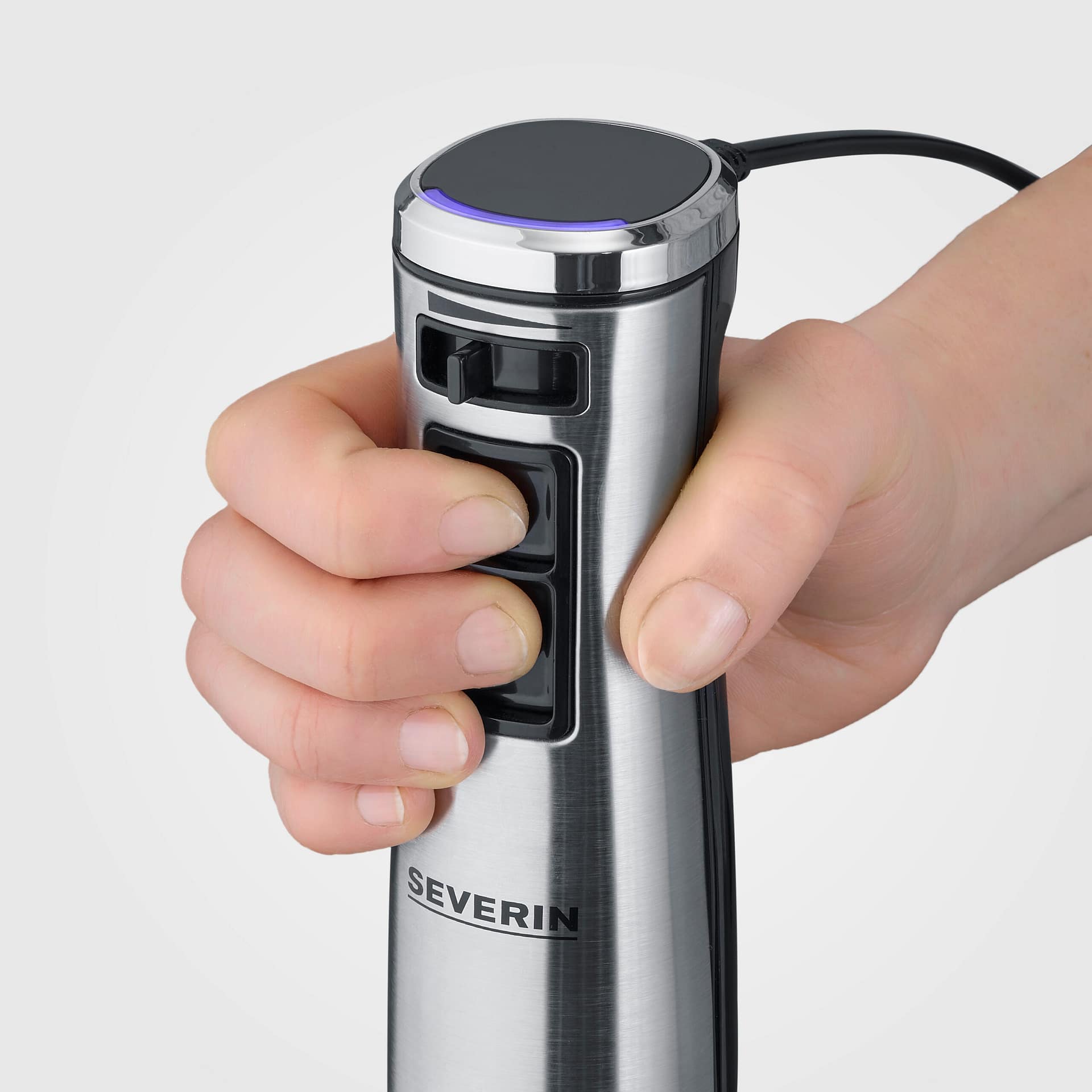 Severin SM 3773 staafmixer in zwart/zilver kleur - Homaky