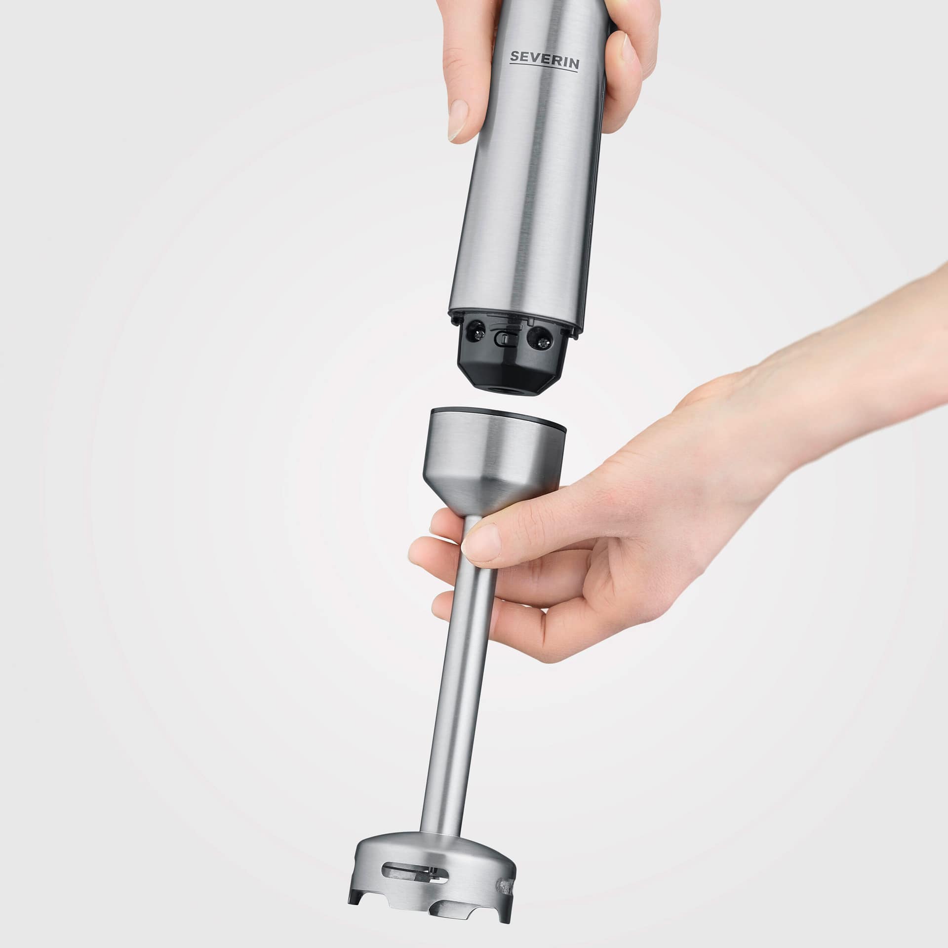 Severin SM 3773 staafmixer in zwart/zilver kleur - Homaky