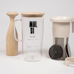 Mulsi Glass, duurzame glazen set. Zelf plantaardige melk maken – Homaky