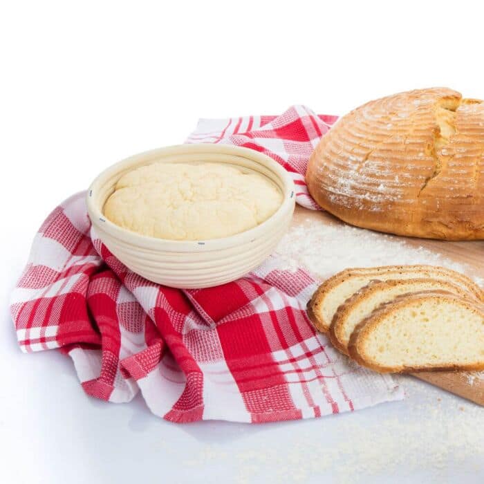 Rijsmandje rond 20,5cm met kap, ideaal voor brood laten rijzen – Homaky