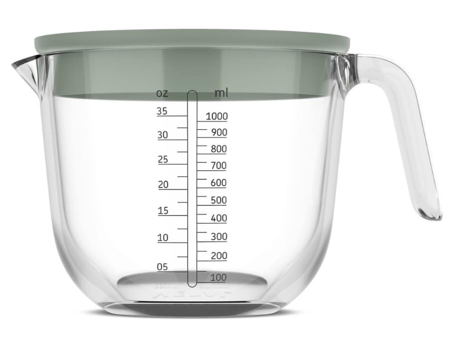 Maatbeker met deksel 1000ML Nordic Sage, maatbeker om ingrediënten te meten – Homaky