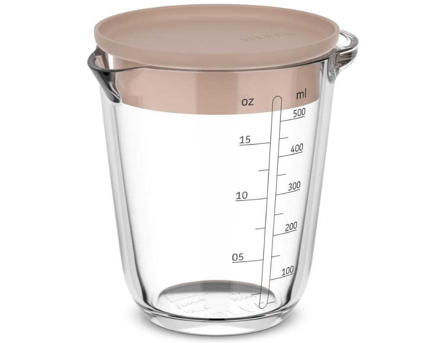 Maatbeker met deksel 500ML Chalk, compacte maatbeker voor dagelijks gebruik – Homaky