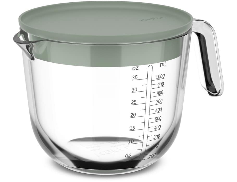 Maatbeker met deksel 1000ML Nordic Sage, maatbeker om ingrediënten te meten – Homaky