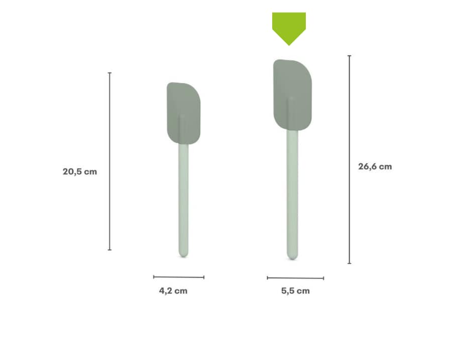 Spatel Chalk 267mm, hittebestendige spatel voor koken en bakken – Homaky