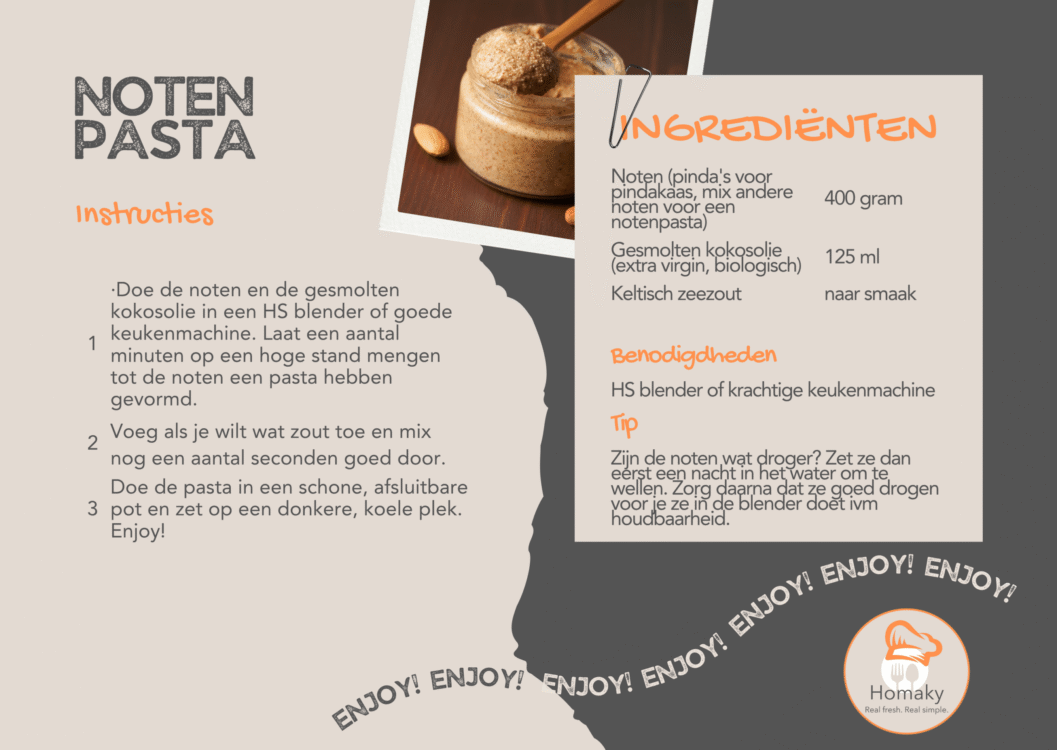 Recept notenpasta, zelf notenpasta maken van noten | Homaky