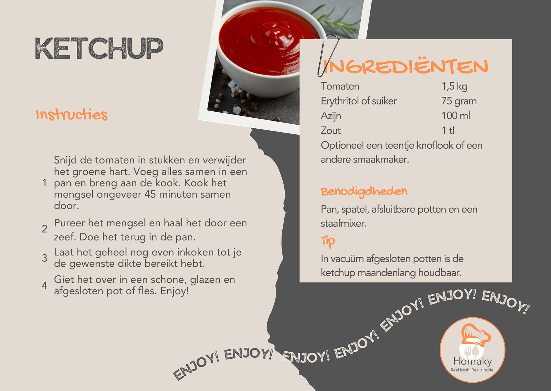 Recept ketchup maken | Homaky