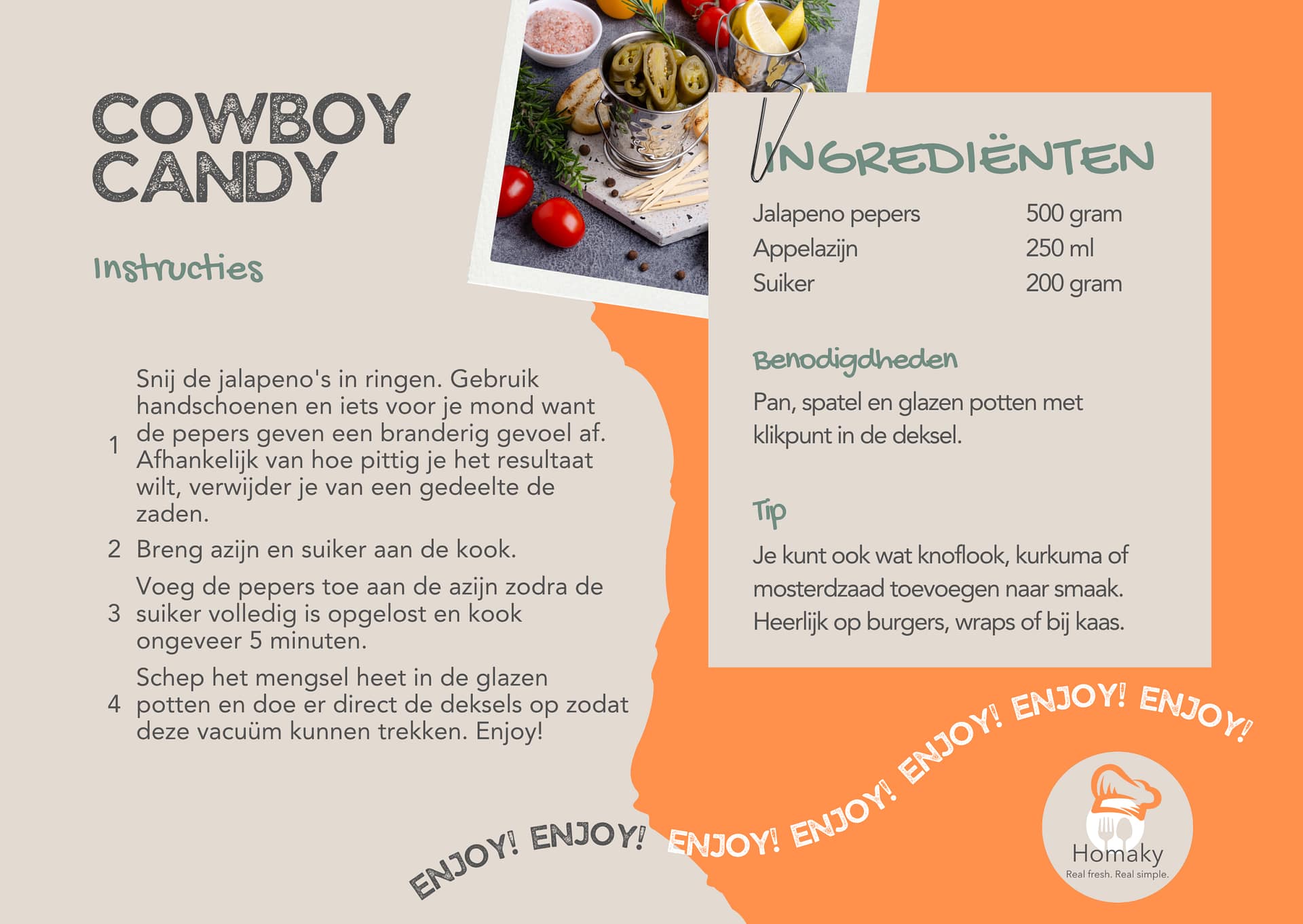 Recept cowboy candy | Homaky