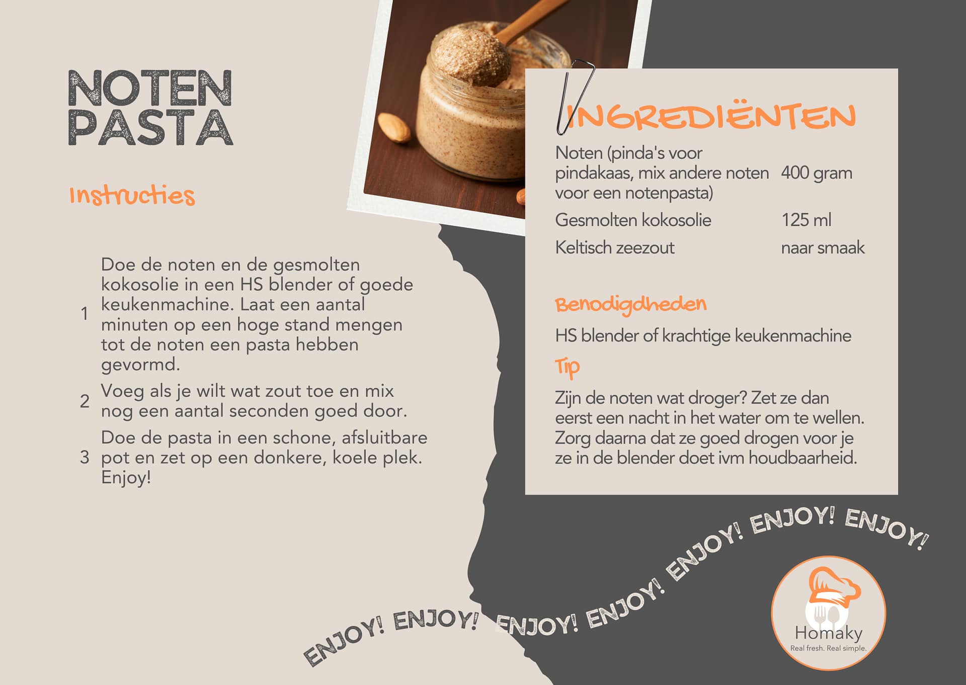 Recept notenpasta, zelf notenpasta maken van noten – Homaky