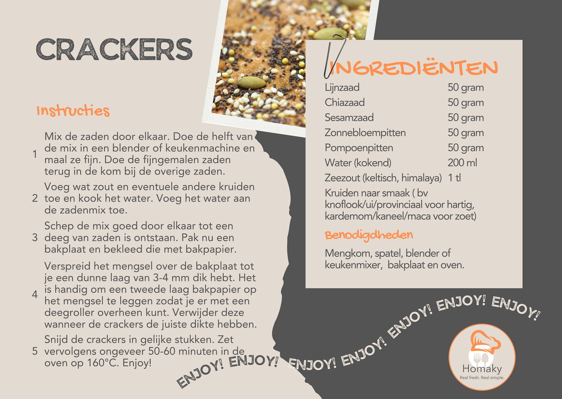 Recept crackers, knapperige basiscrackers bakken – Homaky